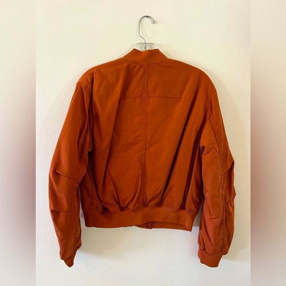 New H&M copper cropped bomber jacket - Picture 3 of 4